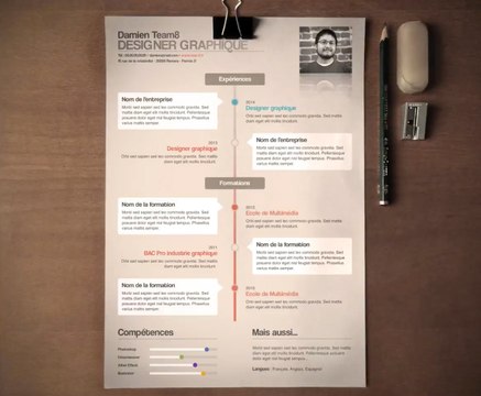 Tuto Photoshop - Créer un template de CV graphique avec Photoshop CC