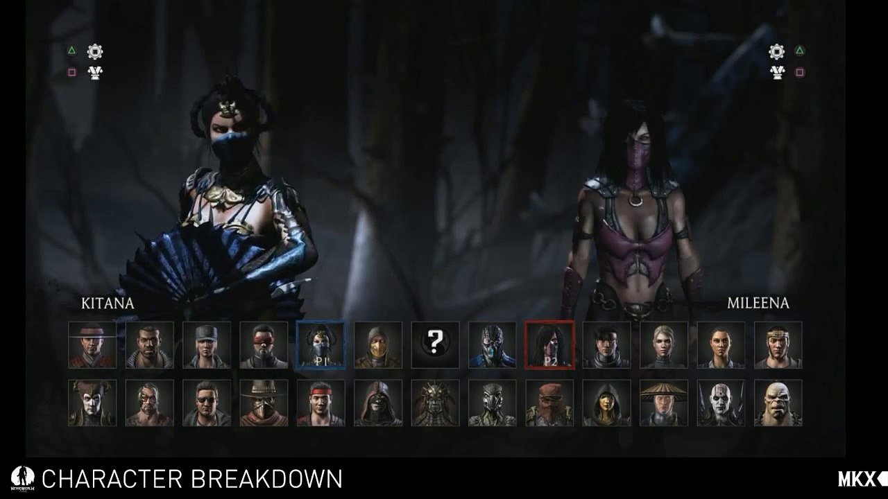 Mortal Kombat X - All Characters (Selection Menu Roster) - video ...