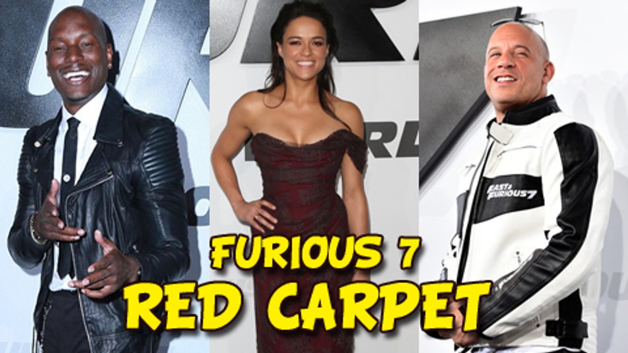 Furious 7 Premiere - Vin Diesel, Dwayne Johnson...