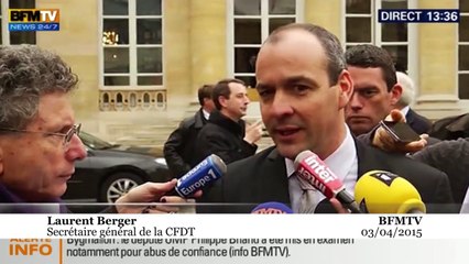 Laurent Berger : «Il n’y aura pas de nouveau contrat de travail»