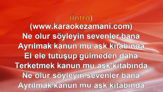 Baha - Aşk Kitabı - 2010 TÜRKÇE KARAOKE