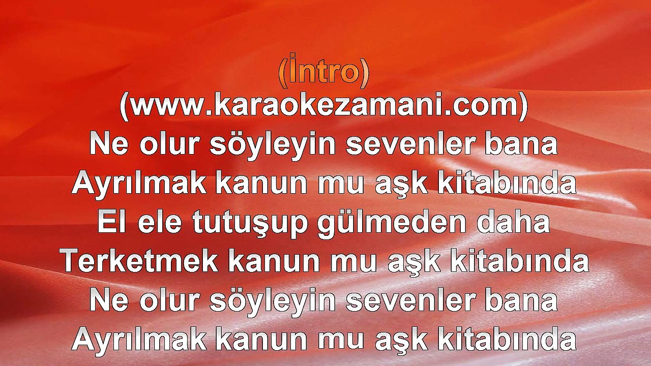 Baha - Aşk Kitabı - 2010 TÜRKÇE KARAOKE