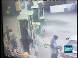 CCTV footage of Petrol Pump Robbery in Lahore