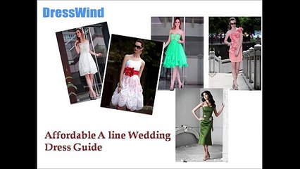 Affordable party wedding dresses video