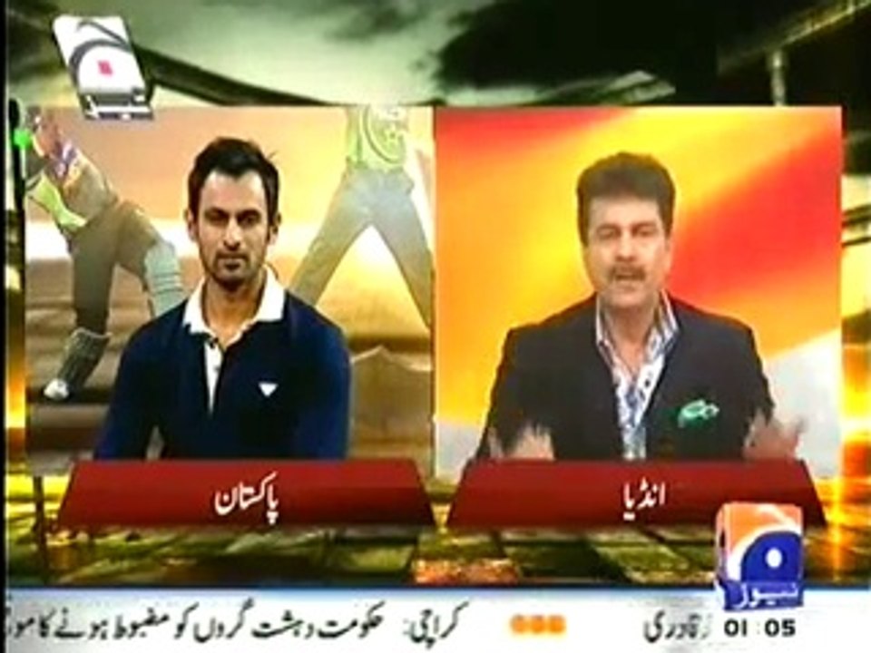 Tez Dhaar On Geo News   Asia Cup 2014   1st March 2014, Part 1 4 pak vs india