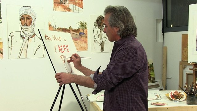 Joyeux anniversaire à l'AEFE de la part de Titouan Lamazou