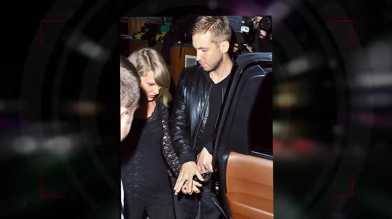 Taylor Swift Hand in Hand mit Calvin Harris