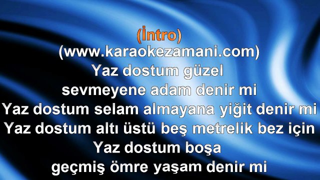 Barış Manço - Sarı Çizmeli Mehmet Ağa - Yaz Dostum 1 - 1993 TÜRKÇE KARAOKE