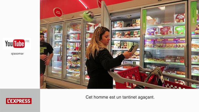 Il joue au basket dans un supermarché - Le Zapping insolite