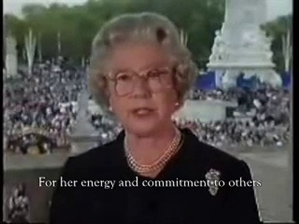 The Queen's Tribute to Princess Diana, Princess of Wales