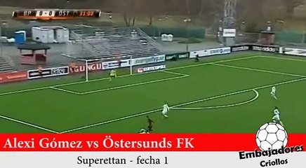 Alexi Gómez debutó oficialmente con el Brommapojkarna de Suecia (VIDEO)