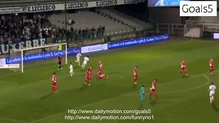 Diarra Ch Goal Auxerre 1 - 1 Nimes Ligue 2 3-4-2015