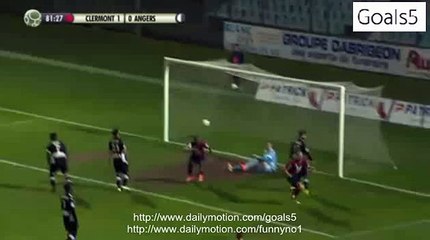 Martin B Goal Clermont 2 - 0 Angers Ligue 2 3-4-2015