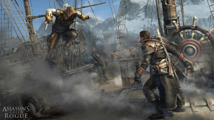 Assassin's Creed Rogue  Gameplay | Epic Naval Combat on Halifax - Shay swimming to a man o' war - PC Gameplay