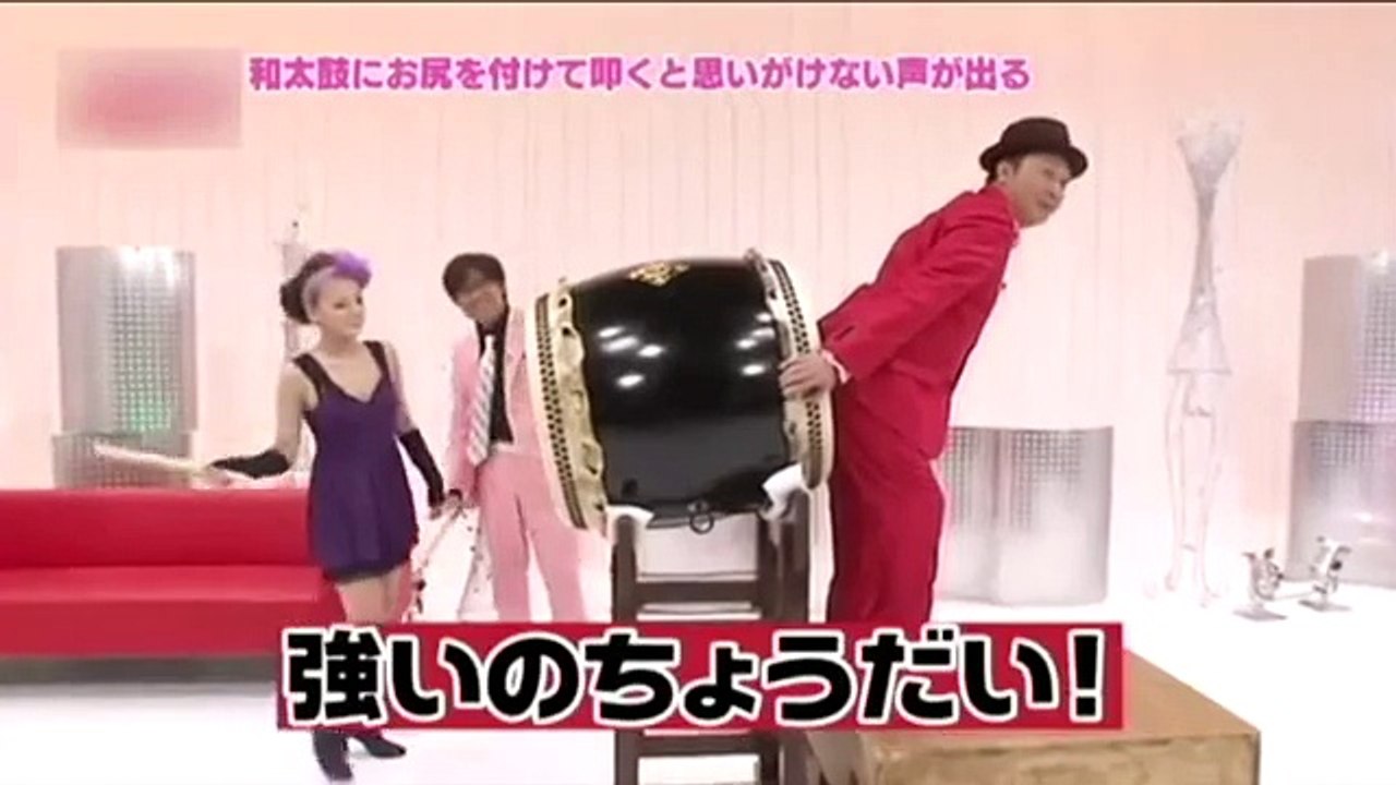 Orgy with drum! Japanese weird show 