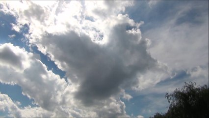 Amazing Heart Clouds & blue Sky! Time Lapse Full HD