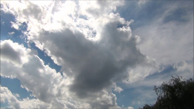 Amazing Heart Clouds & blue Sky! Time Lapse Full HD
