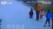 LiveLeak - Boy Launched Into Air By Manhole Explosion