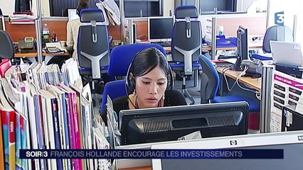 Économie : François Hollande encourage les investissements