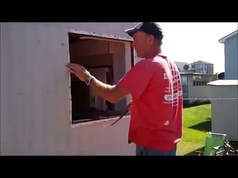 Window replacement in a mobile home Leaks How to Repair