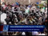 Cajamarca: Vecinos agreden a policías que no los dejaban linchar a delincuentes