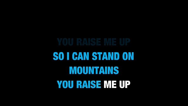 KARAOKE JOSH GROBAN - You raise me up