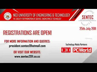 Azhar Kazi,NED University,President Sentec 2011