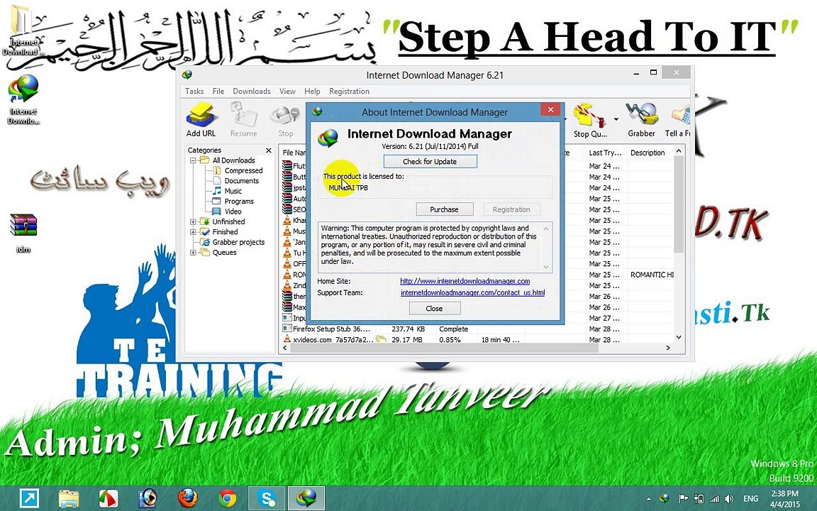 Internet download manager Register For Life Time