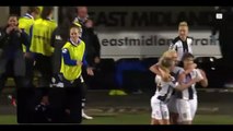 Incredible trick free-kick in Women's football match