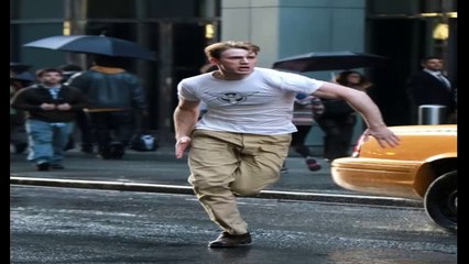 Chris Evans Films Captain America in NYC Full HD Video