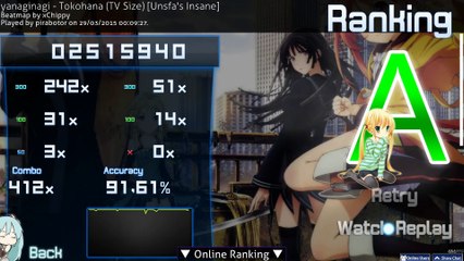 Osu :  Yanaginagi-Tokohana [Unsfa's Insane]