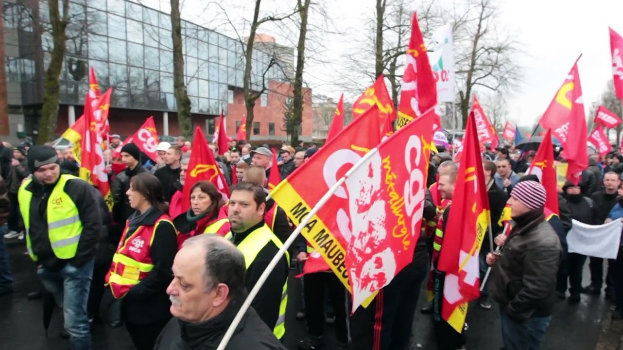 Maubeuge: manifestation à Sambre et Meuse