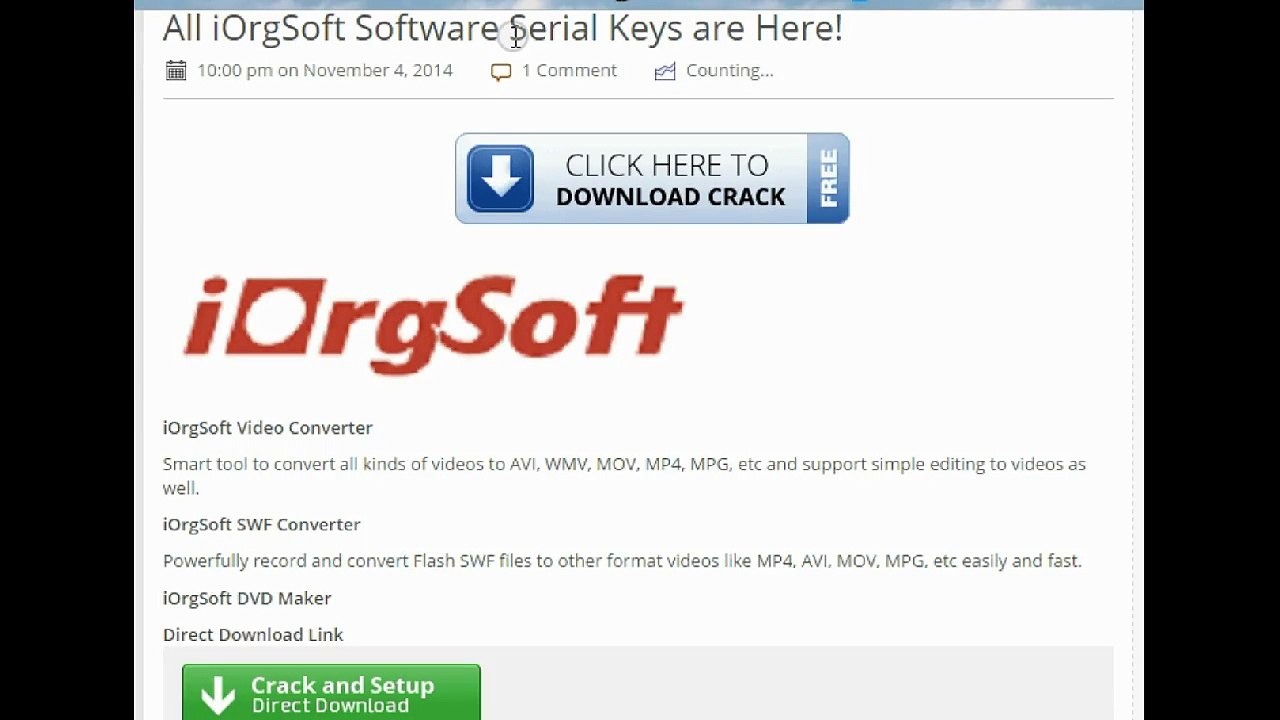 All iOrgSoft Software Serial Keys are Here!