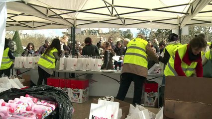 Chasse aux oeufs de Pâques organisée par le Secours populaire