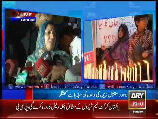 Candlelight vigil in memory of Zain