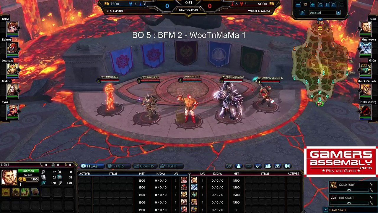 Tournoi Smite à la Gamers Assembly (REPLAY)