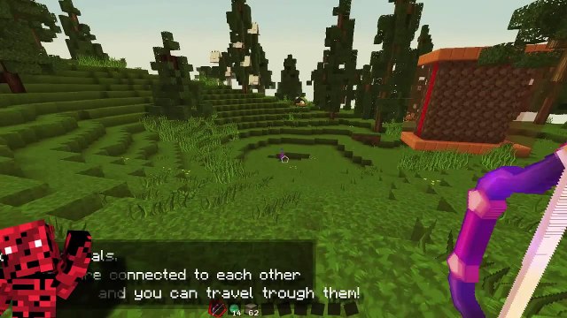 Portal gun in Minecraft Vanilla with only one command block