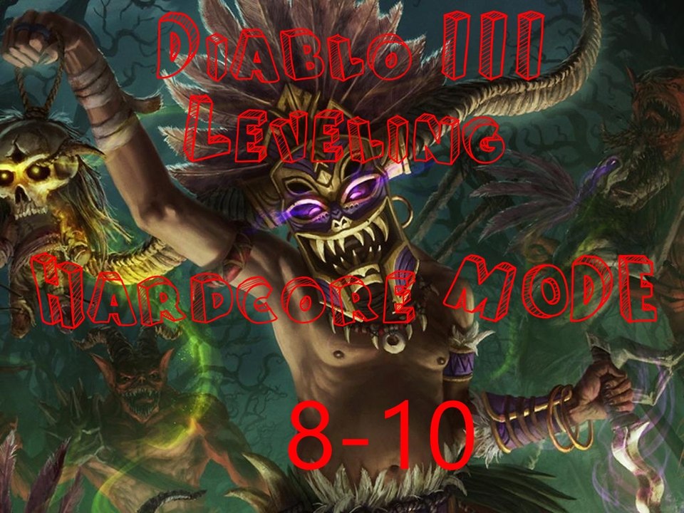 Diablo III RoS PS4 - Hardcore HC Leveling Witch Doctor / Hexendoktor von 8-10