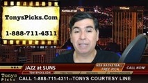 Phoenix Suns vs. Utah Jazz Free Pick Prediction NBA Pro Basketball Odds Preview 4-4-2014