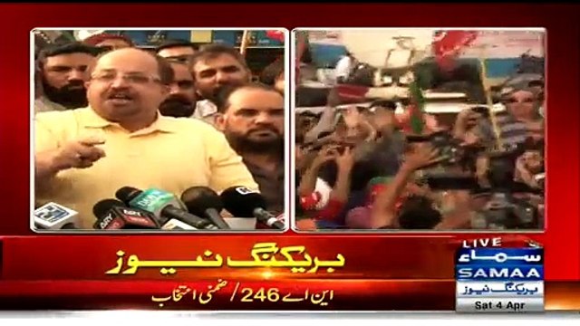 PTI Imran Ismail And Other Leaders Press Conference In Karimabad Karachi - 4th April 2015