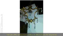 VERCELLI,    LAMPADARIO ANTICO IN OTTONE EURO 90