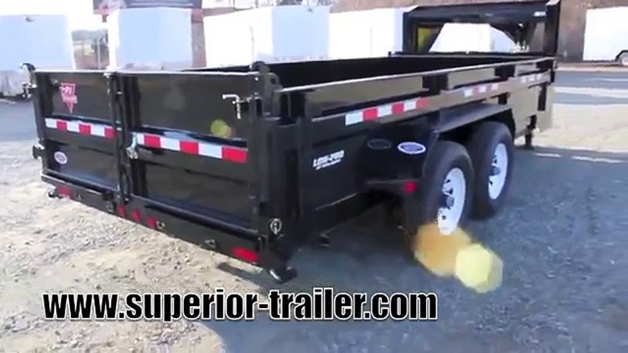 PJ Trailers 7x16 Gooseneck Dump Trailer
