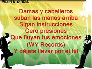 Wisin & Yandel ft. Jennifer Lopez - Follow The Leader LYRICS