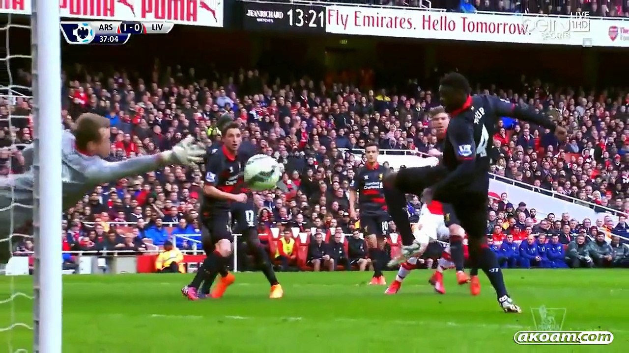 اهداف مباراة آرسنال و ليفربول