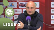 Conférence de presse Valenciennes FC - AC Ajaccio (1-1) : David LE FRAPPER (VAFC) - Olivier PANTALONI (ACAJ) - 2014/2015