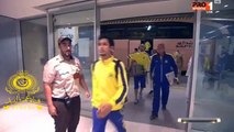 لقطات وصول النصر الى الملعب الجوهره