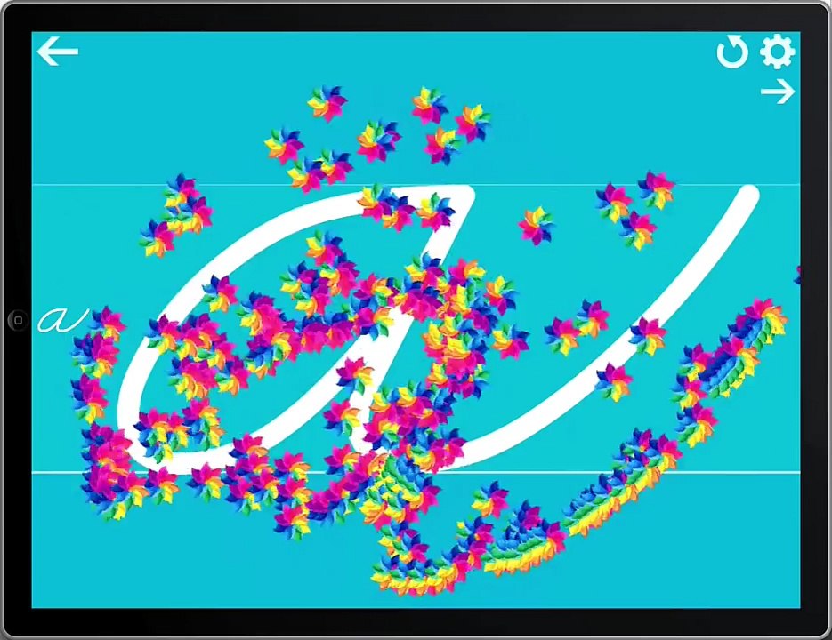 Cursive Writing Wizard demo - Tracing app for iPad, iPhone & Android