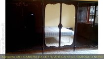 AGRIGENTO,    CAMERA DA LETTO ANTICA STILE BAROCCO NERO EURO 300