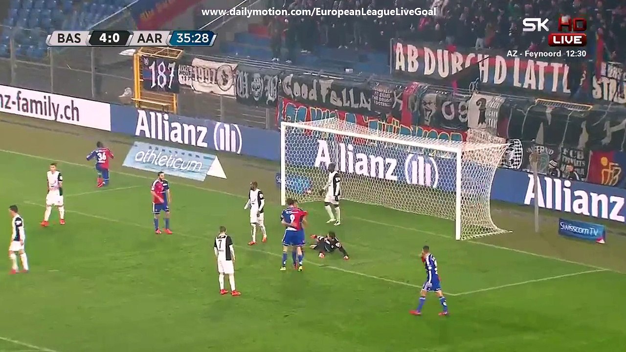 Matias Delgado 5:0 | Basel - Aarau 04.04.2015 HD