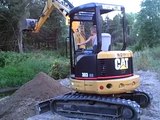 5 & 6 Year Old Operating Cat 303 Excavator and Bobcat